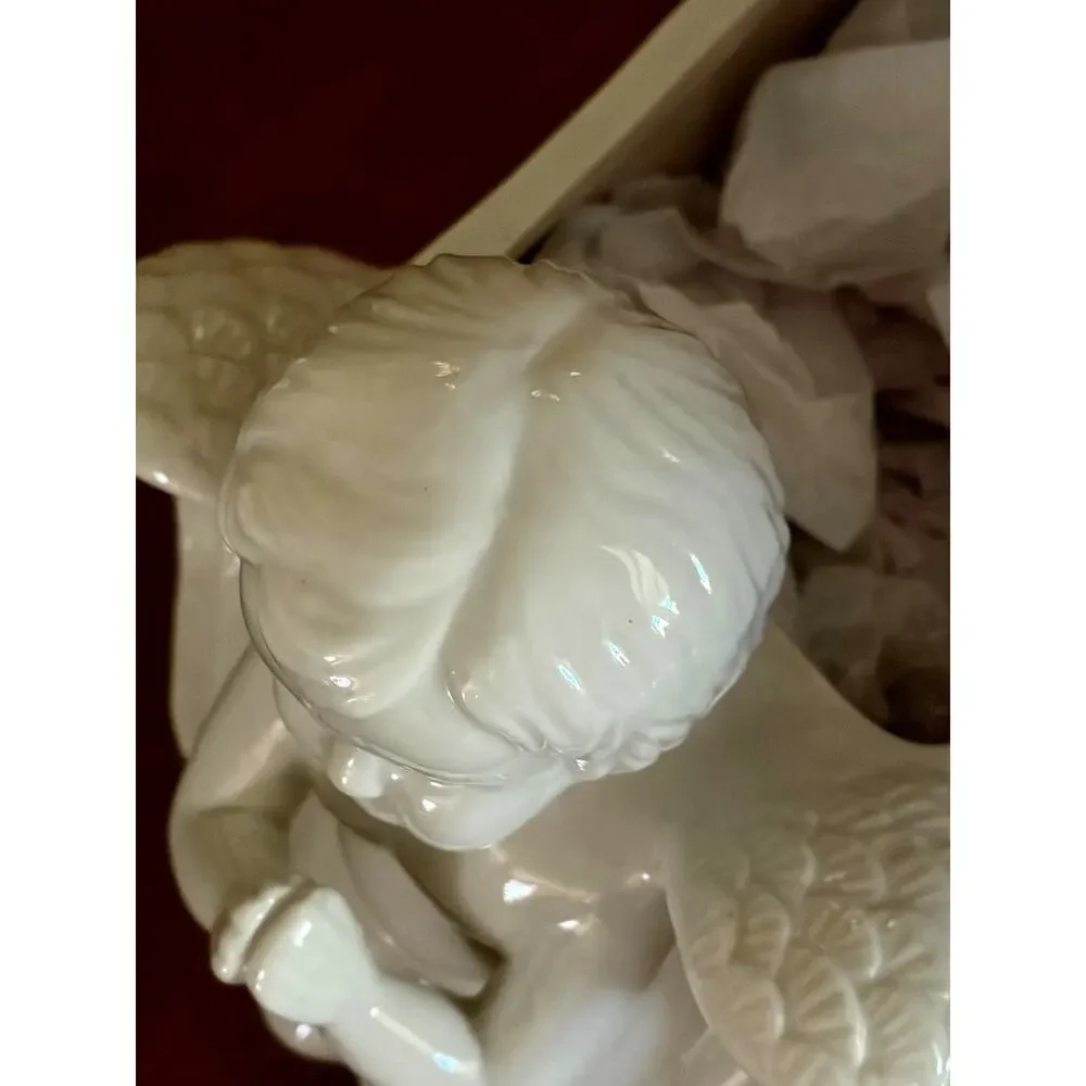 Vintage Angel Cherub Ceramic Planter Vase
